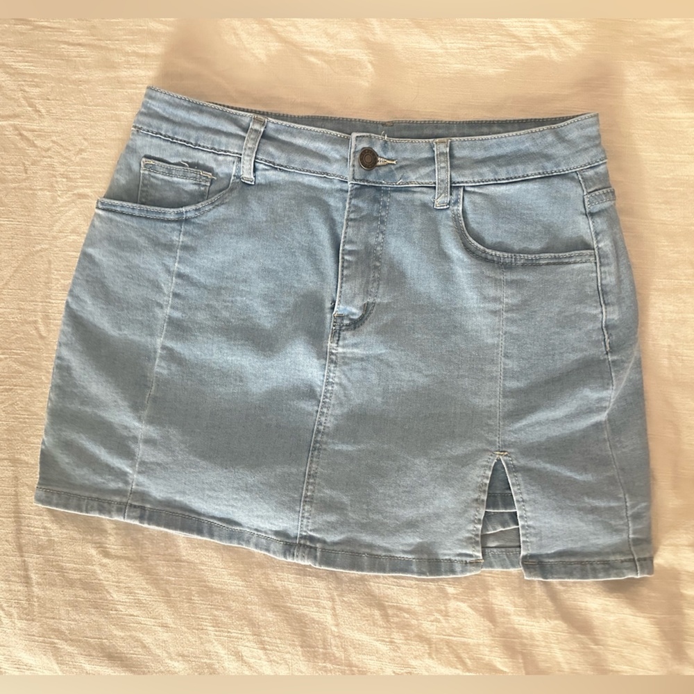 Light Blue Denim Women's Skort